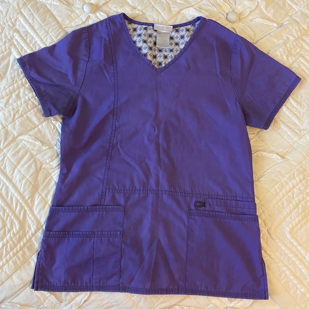 Scrub TOP sz. XS ~ purple